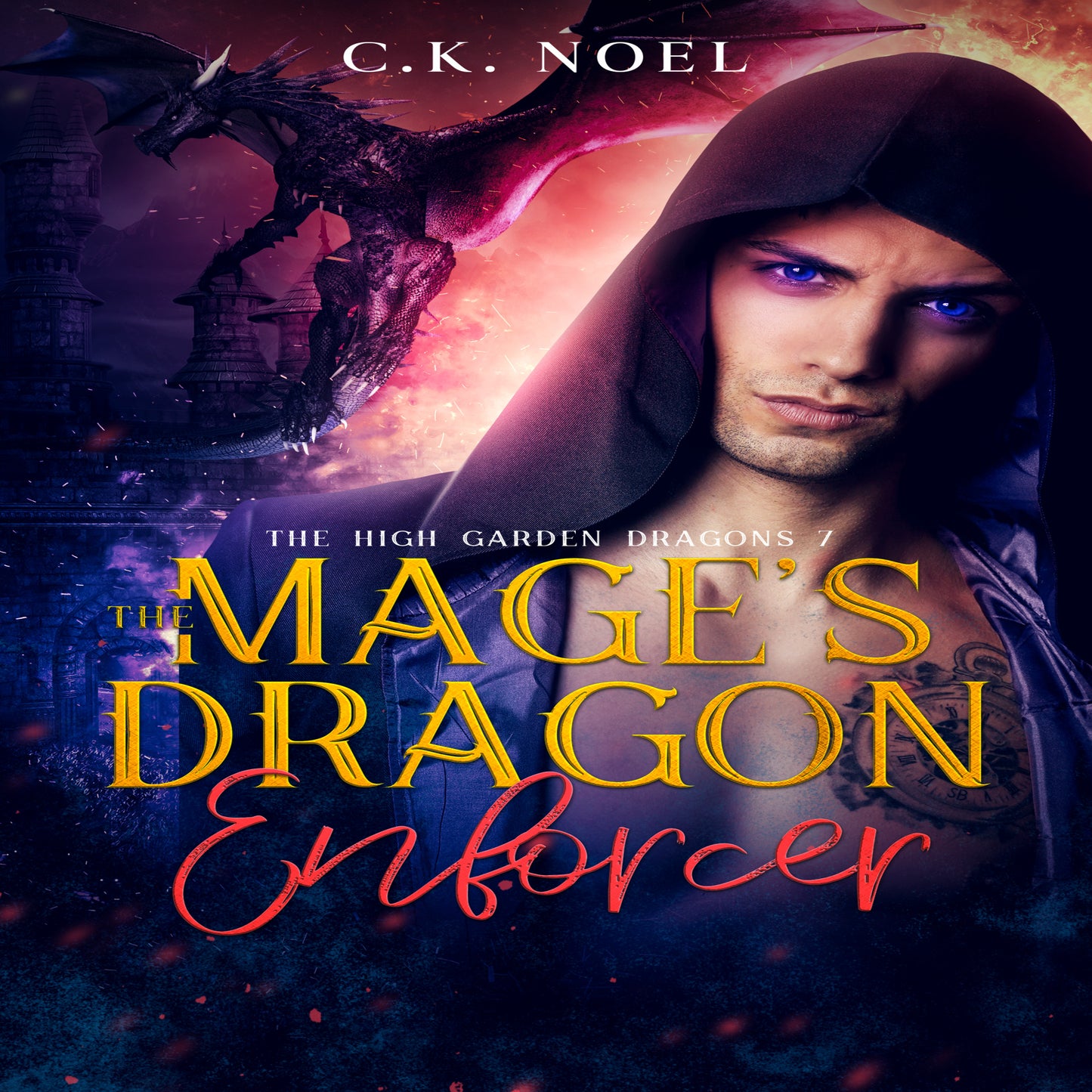 Cover of the audiobook 'The Mage's Dragon Enforcer' by C.K. Noel