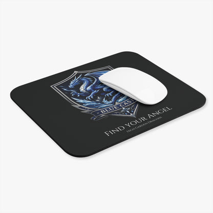 Blue Caste Dragon Mouse Pad — 'Find Your Angel'