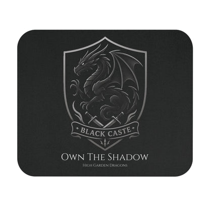 Black Caste Dragon Mouse Pad — 'Own The Shadow'