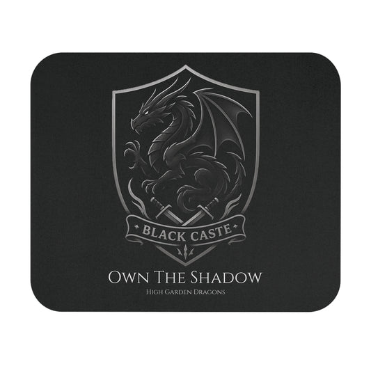 Black Caste Dragon Mouse Pad — 'Own The Shadow'