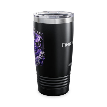 Purple Caste Tumbler - 'Find Your Peace'