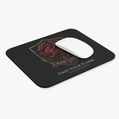 Red Caste Dragon Mouse Pad — 'Find Your Flame'