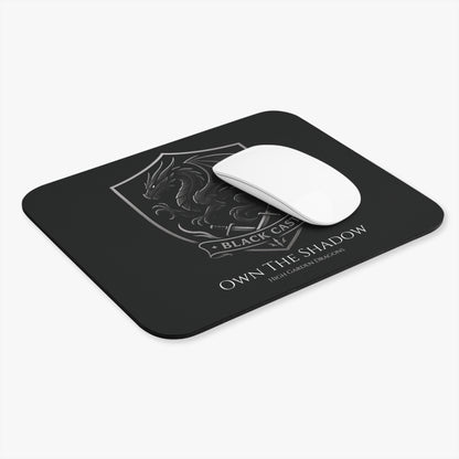 Black Caste Dragon Mouse Pad — 'Own The Shadow'