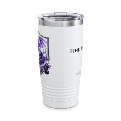 Purple Caste Tumbler - 'Find Your Peace'