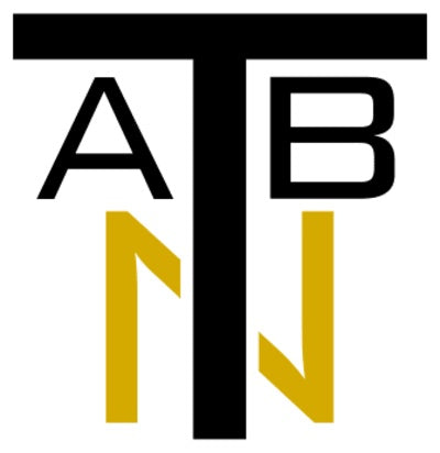 Logo with 'ATB' in black and 'TN' in gold on a white background